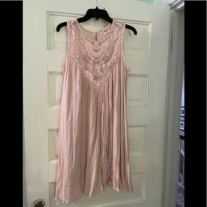 Mossimo Size Medium Tunic/dress. Light Dusty Rose Color. Fully lined.